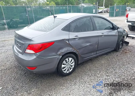 2013 Hyundai Accent Gls from USA, damaged, VIN KMHCT4AE6DU568852